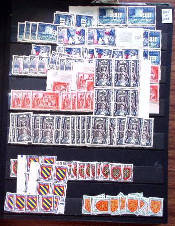 1910-1960 env. Grande quantité de timbres neufs rangés