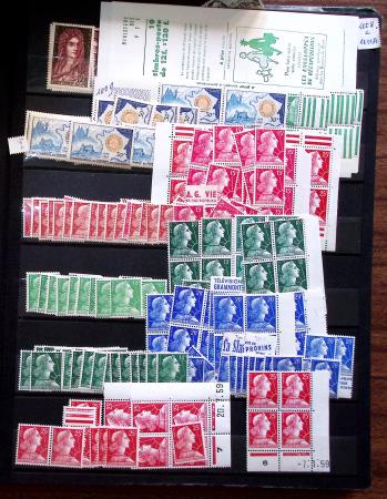 1910-1960 env. Grande quantité de timbres neufs rangés