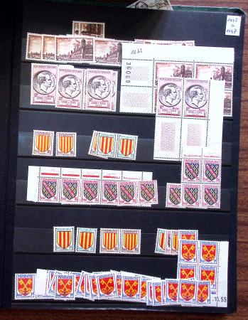 1910-1960 env. Grande quantité de timbres neufs rangés