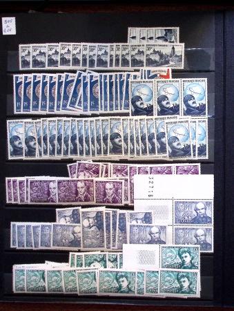 1910-1960 env. Grande quantité de timbres neufs rangés