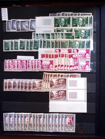 1910-1960 env. Grande quantité de timbres neufs rangés