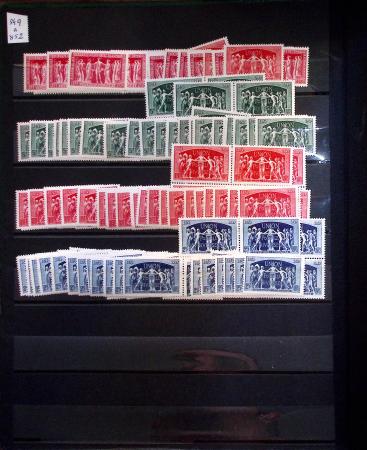 1910-1960 env. Grande quantité de timbres neufs rangés