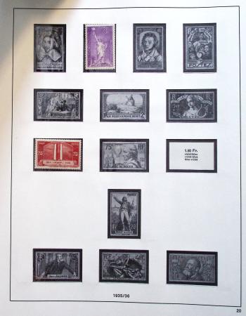 1900-90, Ensemble de timbres neufs couvrant cette période
