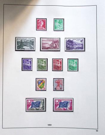 1900-90, Ensemble de timbres neufs couvrant cette période
