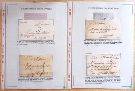 1607-1899, Collection d'exposition HISTOIRE POSTALE