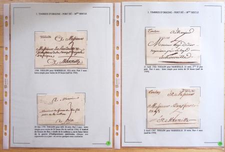 1607-1899, Collection d'exposition HISTOIRE POSTALE