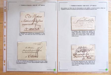 1607-1899, Collection d'exposition HISTOIRE POSTALE
