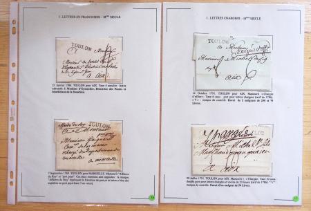 1607-1899, Collection d'exposition HISTOIRE POSTALE