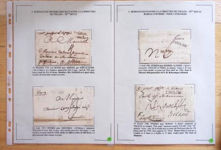 1607-1899, Collection d'exposition HISTOIRE POSTALE