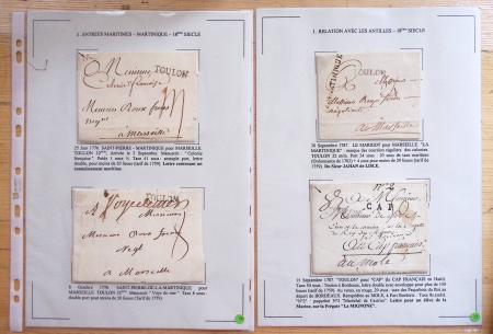 1607-1899, Collection d'exposition HISTOIRE POSTALE