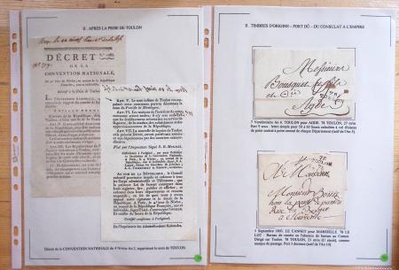 1607-1899, Collection d'exposition HISTOIRE POSTALE