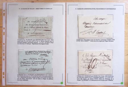 1607-1899, Collection d'exposition HISTOIRE POSTALE