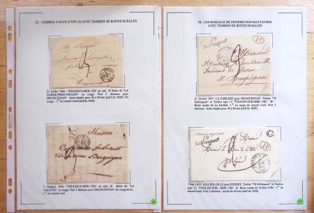 1607-1899, Collection d'exposition HISTOIRE POSTALE