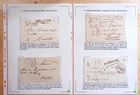 1607-1899, Collection d'exposition HISTOIRE POSTALE