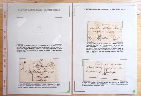 1607-1899, Collection d'exposition HISTOIRE POSTALE