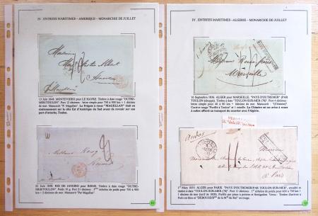 1607-1899, Collection d'exposition HISTOIRE POSTALE