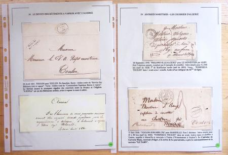1607-1899, Collection d'exposition HISTOIRE POSTALE