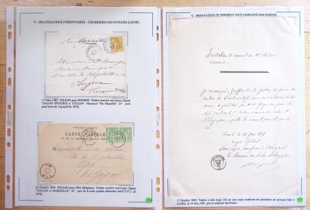 1607-1899, Collection d'exposition HISTOIRE POSTALE