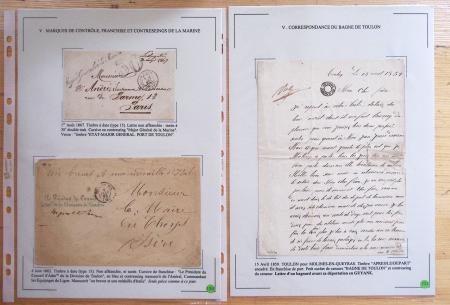 1607-1899, Collection d'exposition HISTOIRE POSTALE