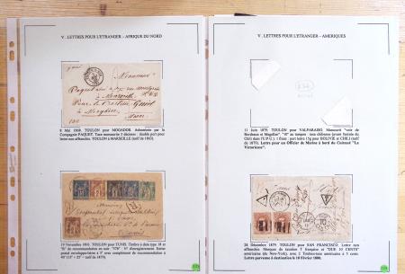 1607-1899, Collection d'exposition HISTOIRE POSTALE