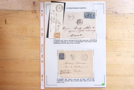1607-1899, Collection d'exposition HISTOIRE POSTALE