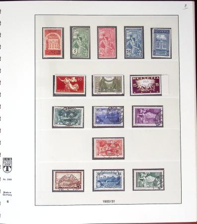 1900-2002, Collection de SUISSE en 13 albums et classeurs,