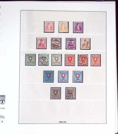 1900-2002, Collection de SUISSE en 13 albums et classeurs,