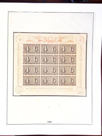 1900-2002, Collection de SUISSE en 13 albums et classeurs,