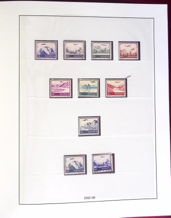 1900-2002, Collection de SUISSE en 13 albums et classeurs,
