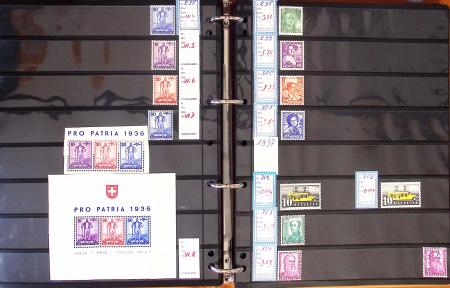 1900-2002, Collection de SUISSE en 13 albums et classeurs,