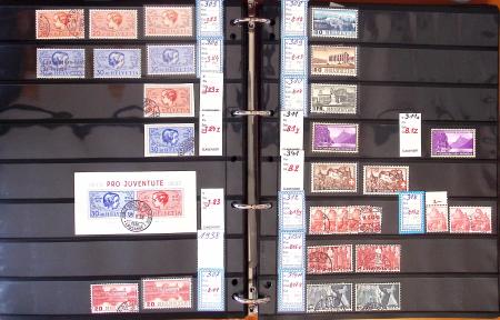 1900-2002, Collection de SUISSE en 13 albums et classeurs,