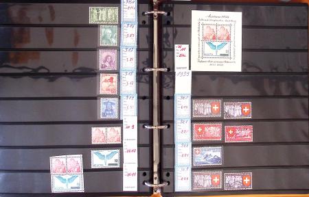 1900-2002, Collection de SUISSE en 13 albums et classeurs,