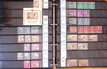 1900-2002, Collection de SUISSE en 13 albums et classeurs,