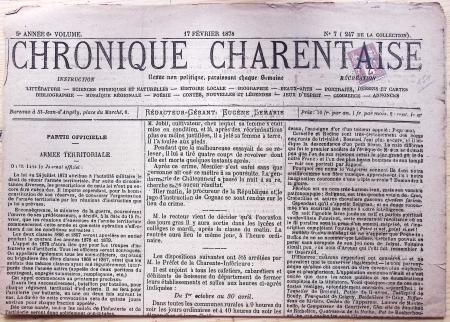 1870-1900 Ensemble d'IMPRIMÉS, principalement journaux