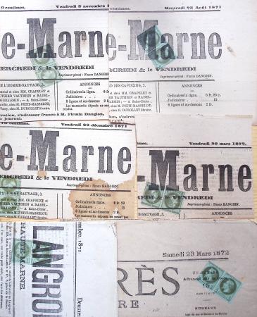 1870-1900 Ensemble d'IMPRIMÉS, principalement journaux