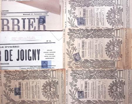 1870-1900 Ensemble d'IMPRIMÉS, principalement journaux