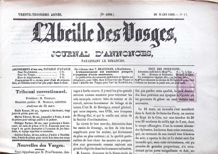 1870-1900 Ensemble d'IMPRIMÉS, principalement journaux