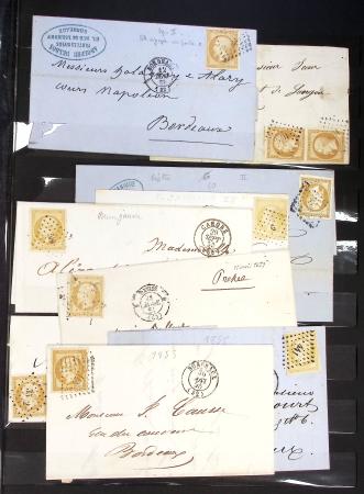 1849-1920 Impressionnant lot de centaines de lettres,