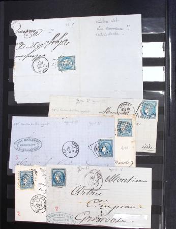 1849-1920 Impressionnant lot de centaines de lettres,