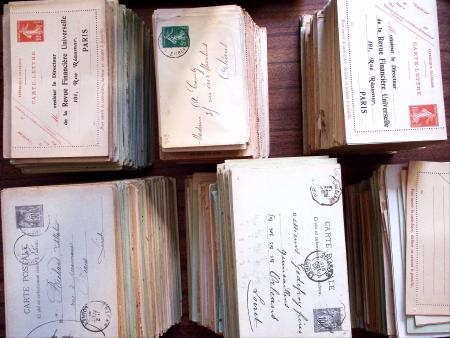 1880-1980 Des milliers d'entiers postaux, décalage