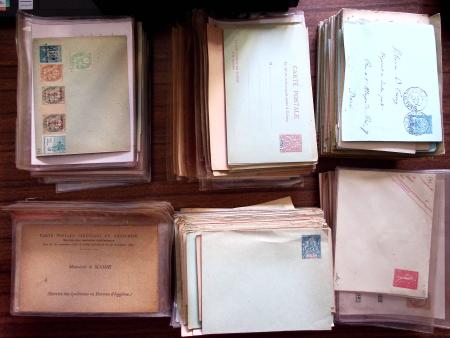 1880-1980 Des milliers d'entiers postaux, décalage