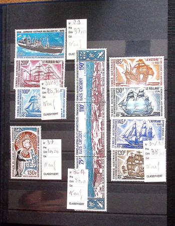1955-2024, Collection des TAAF en 2 classeurs,  dont