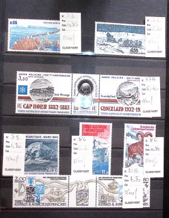 1955-2024, Collection des TAAF en 2 classeurs,  dont