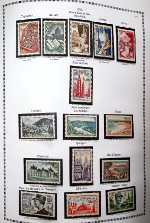 1942-2018, Collection de France en 5 classeurs YT vert