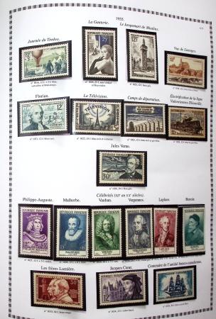 1942-2018, Collection de France en 5 classeurs YT vert