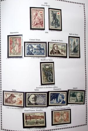 1942-2018, Collection de France en 5 classeurs YT vert