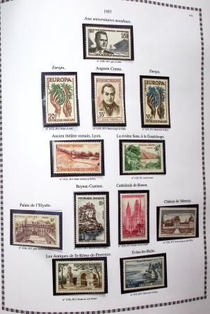 1942-2018, Collection de France en 5 classeurs YT vert