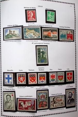 1942-2018, Collection de France en 5 classeurs YT vert