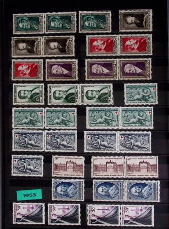 1950-2023, Collection de bloc souvenirs en quantité