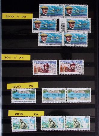 1997-2021, Deux classeurs de poste Aérienne en mini-feuilles